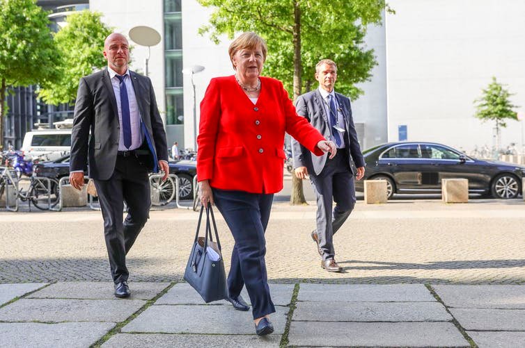 Merkel isn’t just successful because of her ‘mutti’ image. EPA