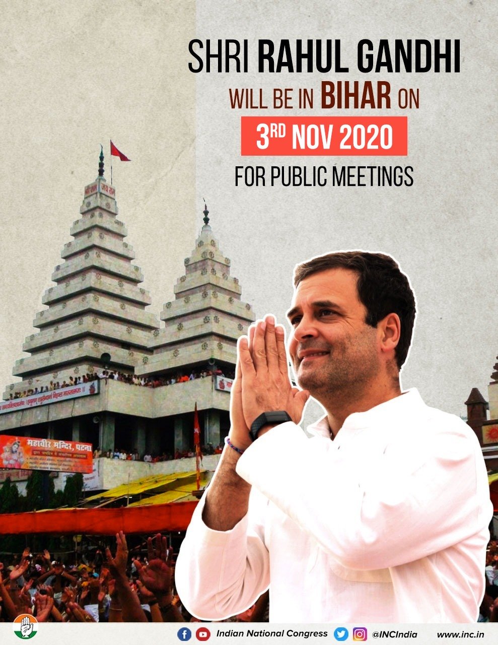 Watch Live: Rahul Gandhi addresses a public rally in Korha, Bihar