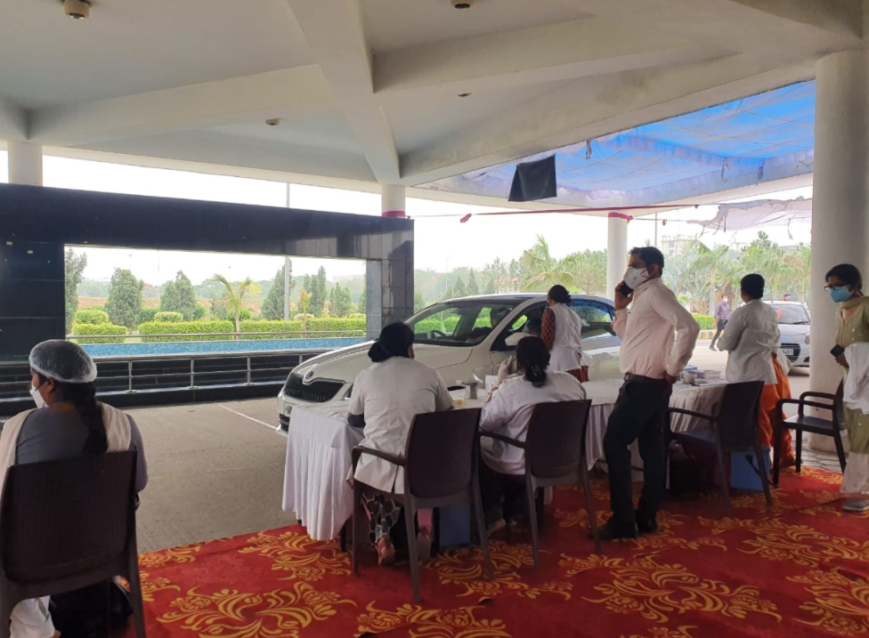 Drive in vaccinations