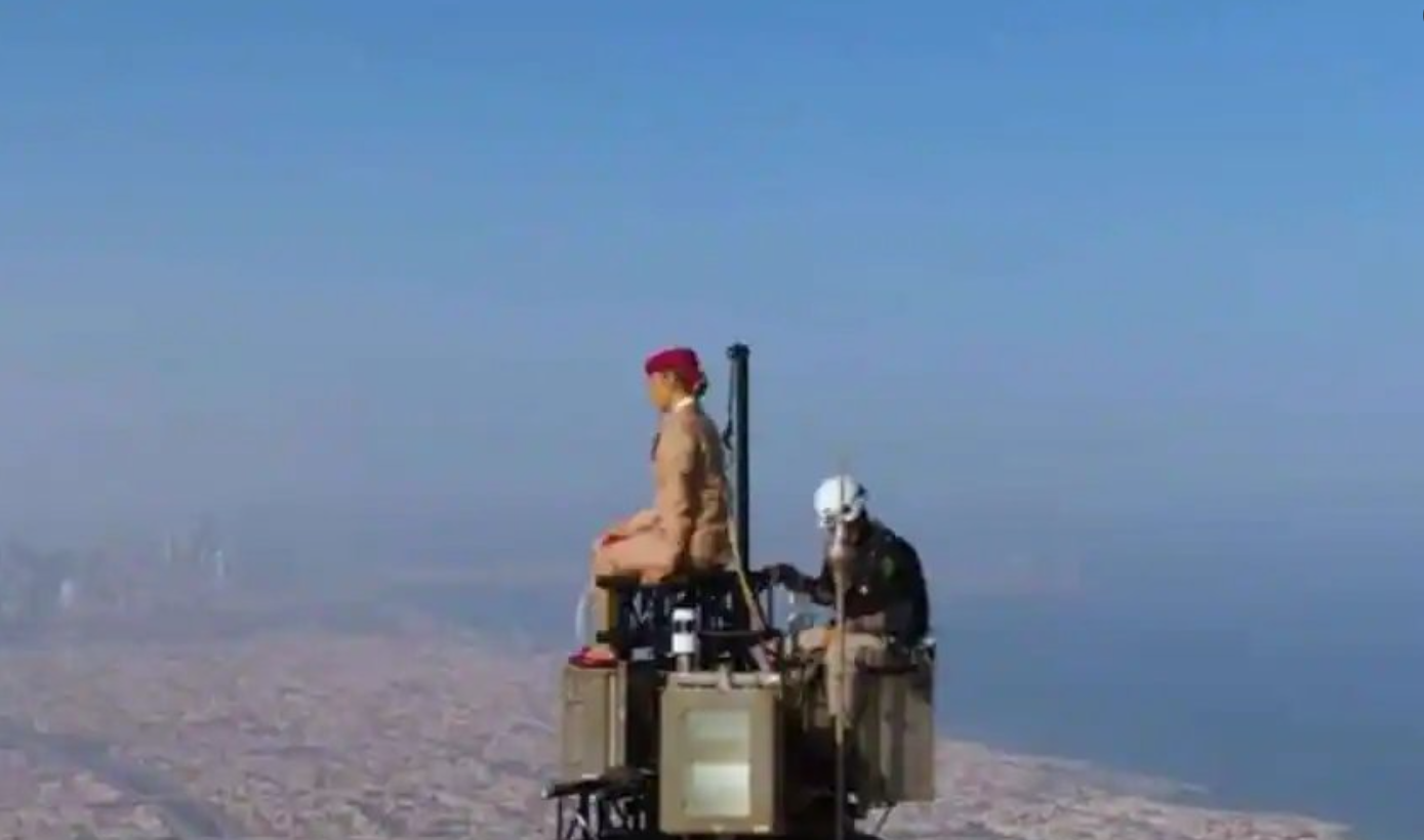 Watch: A woman stands on top of Burj Khalifa in viral Emirates ad