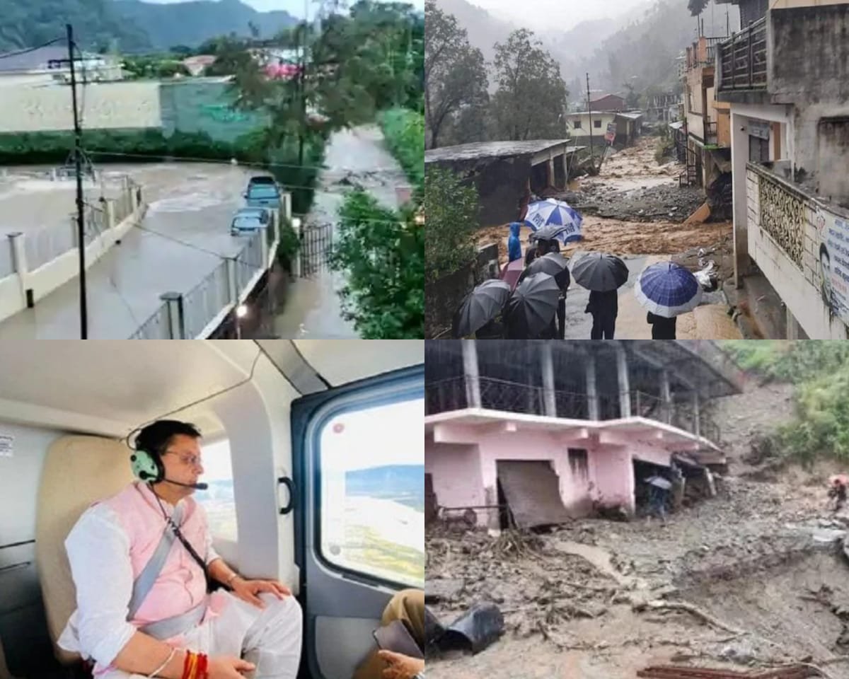 Uttarakhand rains CM Pushkar Singh Dhami conducted an aerial survey, The death toll in rain-related incidents in Uttarakhand rose to 25