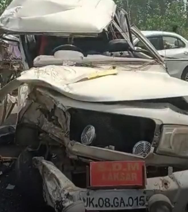 Laksar SDM seriously injured, driver killed as truck hits her official vehicle