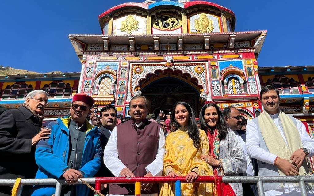 Mukesh Ambani Visits Badrinath & Kedarnath to Offer Prayers