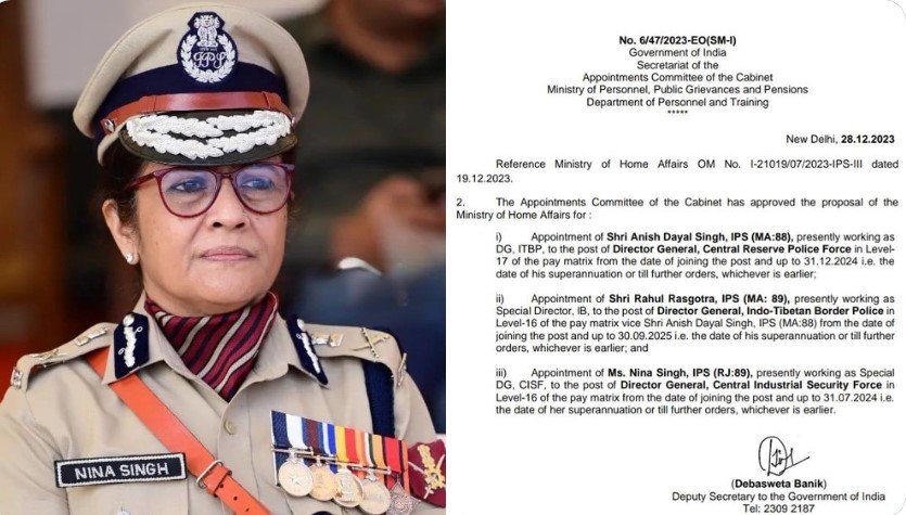 Nina Singh Is First Woman Chief Of CISF That Manages Airport Security