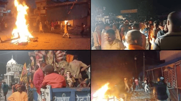 Durga Immersion in Bahraich Violence Flares After Youth's Murder, Situation Out of Control, Political Tensions Rise in the State
