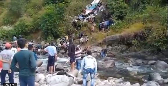 Horrific road accident in Almora, Uttarakhand, bus full of passengers fell into a ditch, 15 passengers died; many injured