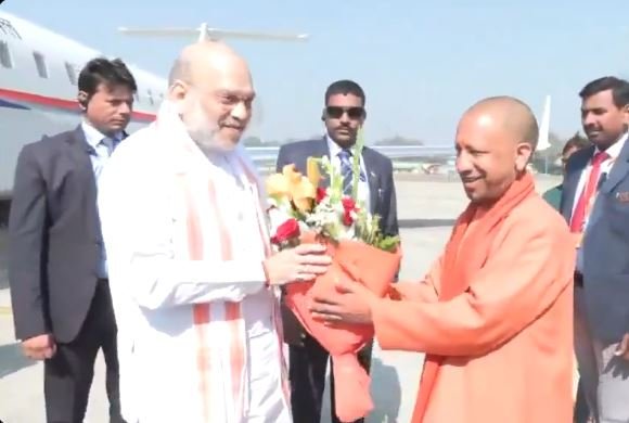 Home Minister Amit Shah to Arrive in Prayagraj for Holy Dip at Sangam Today, CM Yogi Already Present