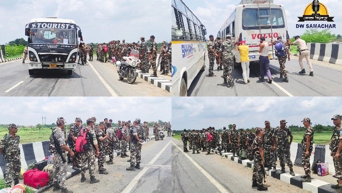 Jehanabad News: A major accident was averted in the bus of SSB jawans going from Gaya to Darbhanga, 40 jawans were saved due to the presence of mind of the driver