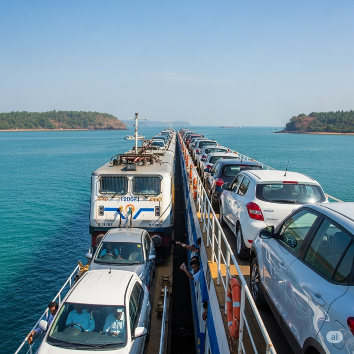 India's First Car Ferry Train: Mumbai to Goa in 12 Hours