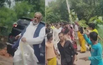 Bihar Minister and JDU MLA Chased by Villagers in Nalanda on Ganesh Chaturthi