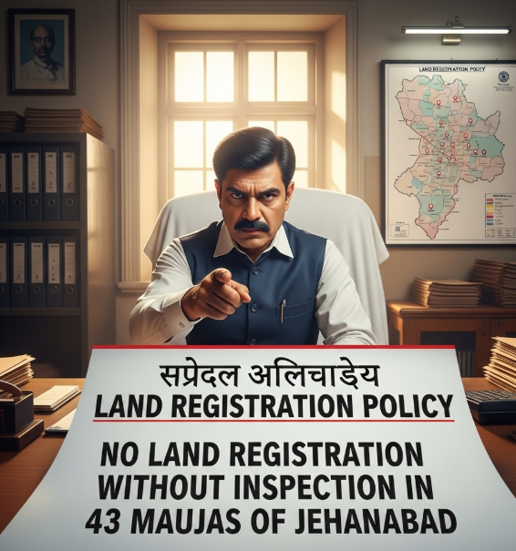 No Land Registration Without Inspection in 43 Maujas of Jehanabad
