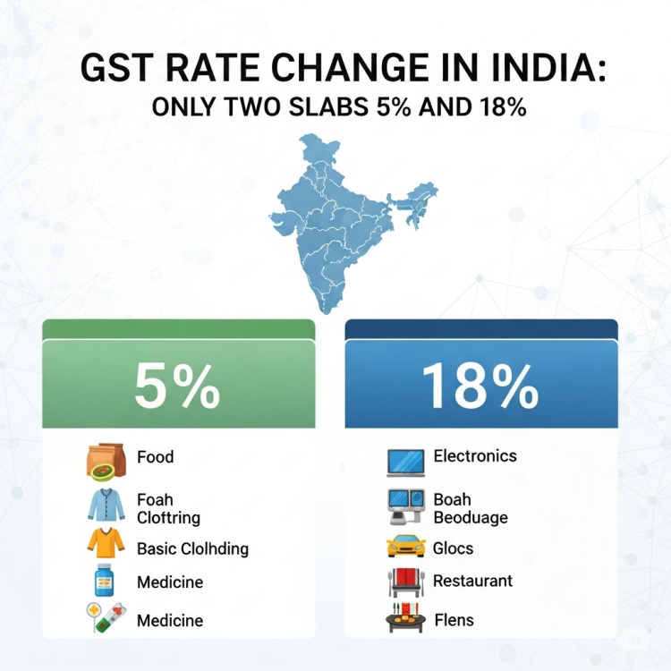 GST Rate Change in India: Only Two Slabs 5% and 18%