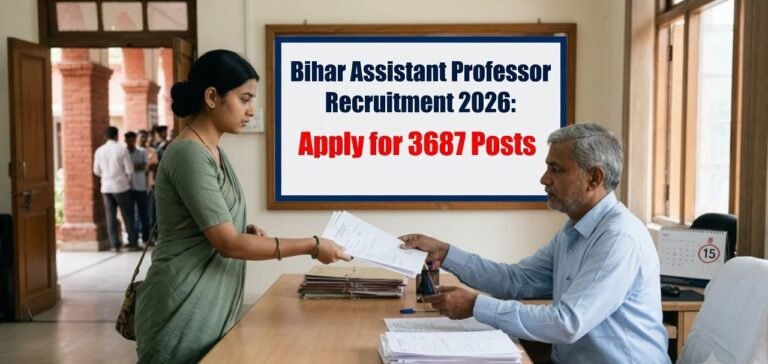 Bihar Assistant Professor Recruitment 2026: Apply for 3687 Posts