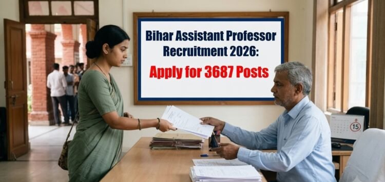 Bihar Assistant Professor Recruitment 2026: Apply for 3687 Posts