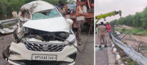 UP Road Accident: 5 Killed in Bus-Car Collision on Agra Lucknow Expressway