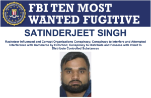 Goldy Brar on FBI Most Wanted List