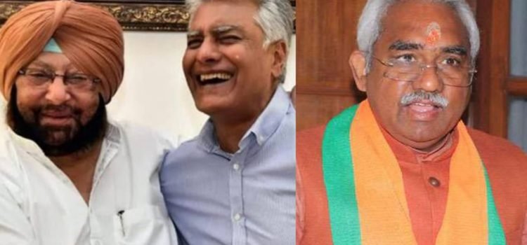 Amarinder Singh and Sunil Jhakar in BJP national executive