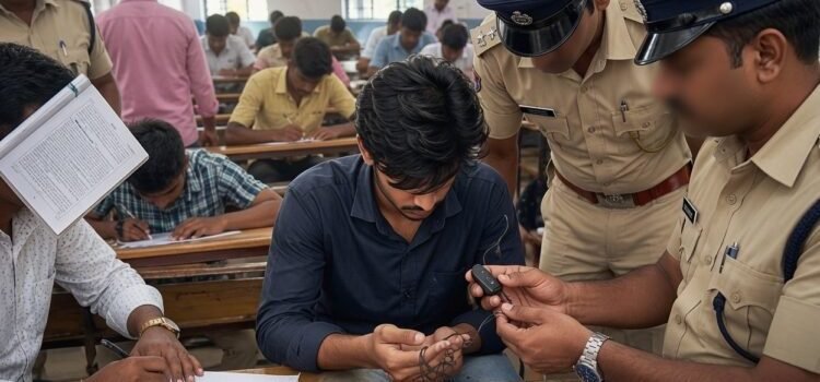 Bluetooth Cheating Scandal in Bihar Home Guard Exam