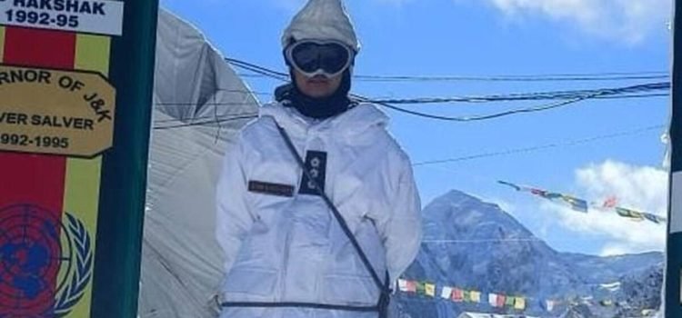 Captain Shiva Chauhan, the first woman officer to get deployed at Siachen Glacier