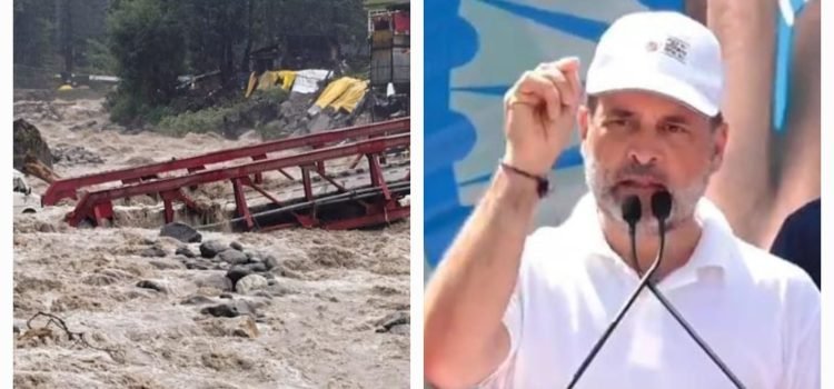 Flood Havoc in North India Rahul Gandhi Seeks Relief Package