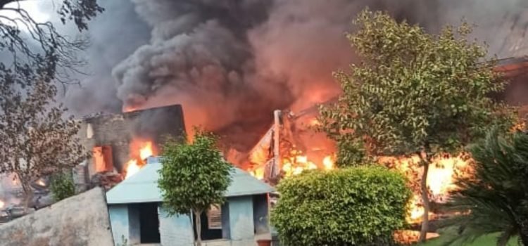 Gurugram- Fire breaks out at auto parts manufacturing compan