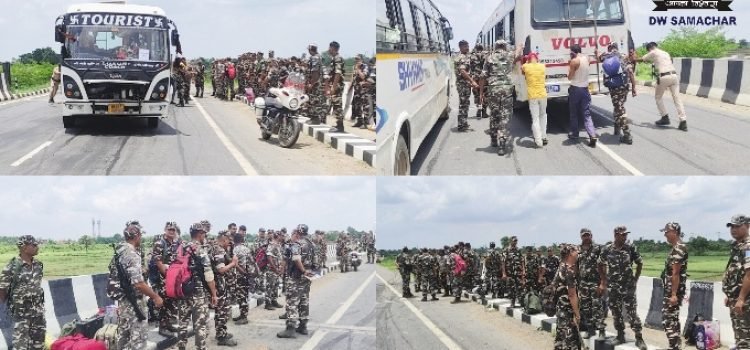 Jehanabad News: A major accident was averted in the bus of SSB jawans going from Gaya to Darbhanga, 40 jawans were saved due to the presence of mind of the driver