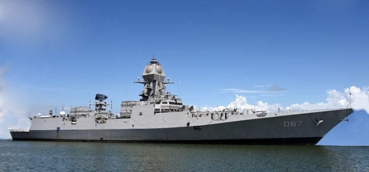INS Mormugao, a P15B stealth-guided missile destroyer