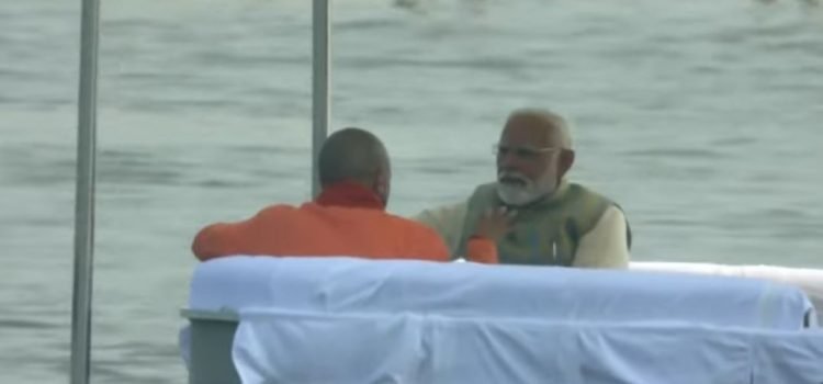 Mahakumbh 2025 PM Modi reaches Prayagraj to take a holy dip at Sangam
