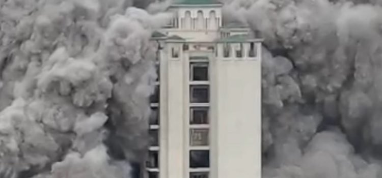 Noida Supertech Twin Towers reduced to rubble__