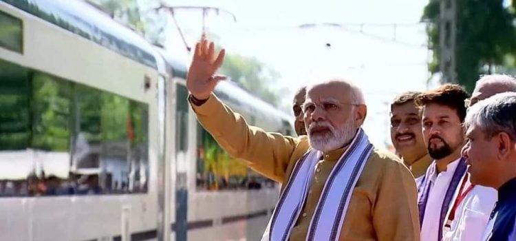 PM Narendra Modi flags off fourth Vande Bharat Express train