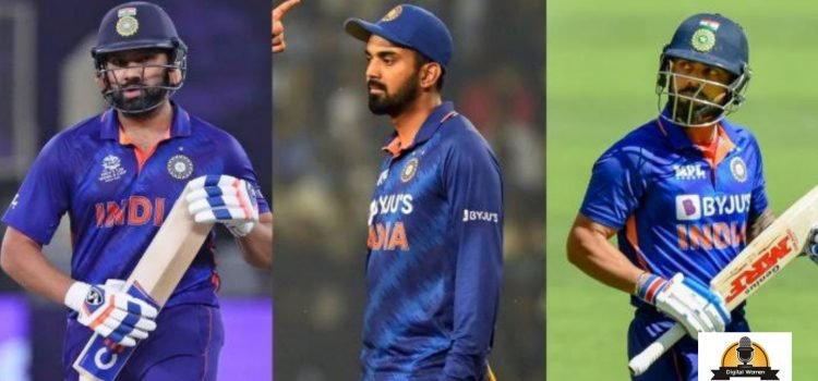 Rohit Sharma, KL Rahul, Virat Kohli