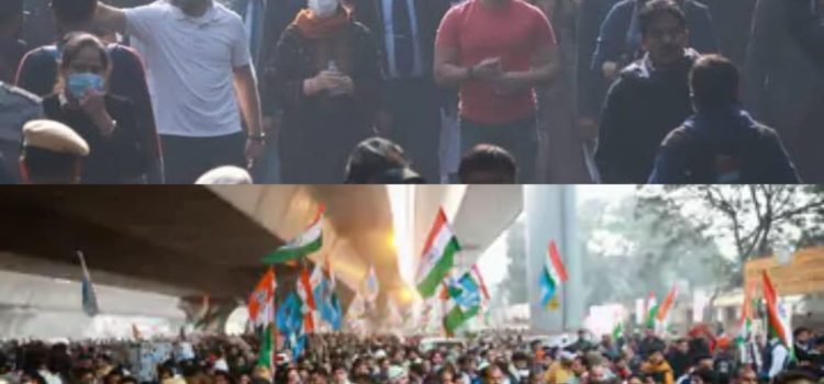 Sonia, Priyanka March With Rahul As Bharat Jodo Yatra enters