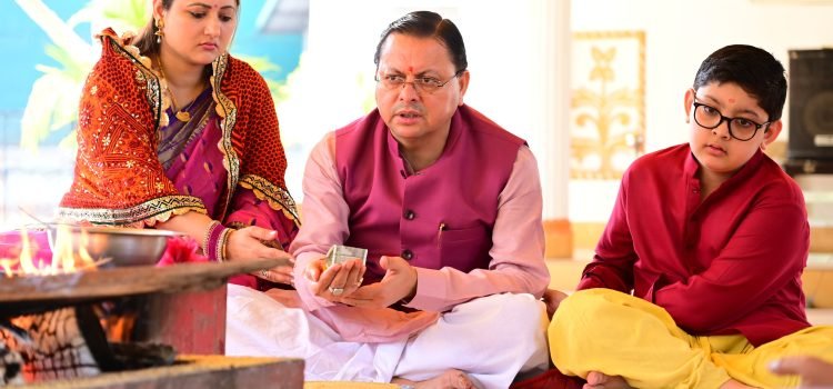 Uttarakhand CM Dhami extended greetings of Vijayad