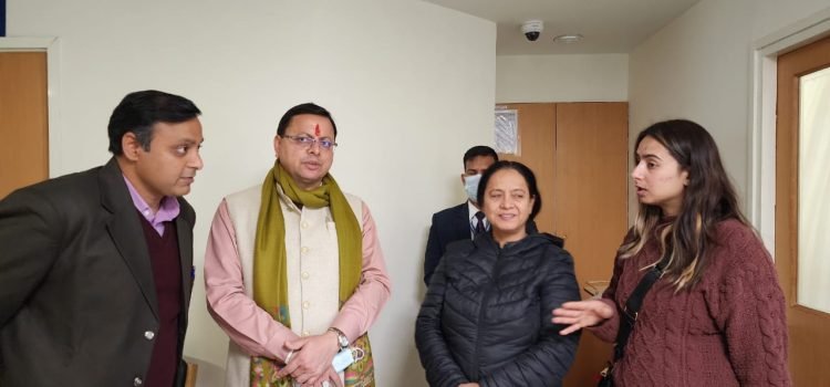 Uttarakhand CM Pushkar Dhami meets Rishabh Pant