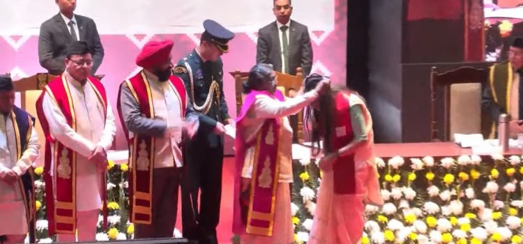 Watch Live President Droupadi Murmu graces the annual convocation of Doon University at Dehradun