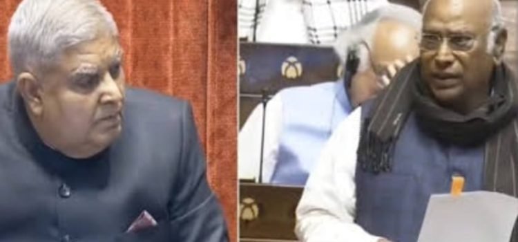 Chairperson Jagdeep Dhankhar Issues Challenge: "I Am a Farmer's Son, Won't Bow Down," Kharge Responds: "I Am a Labourer's Son"