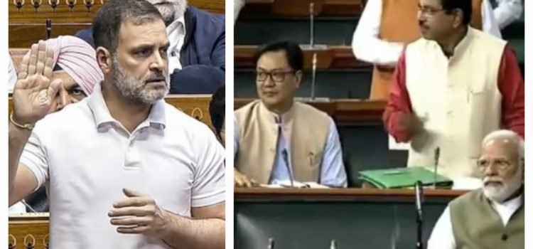 In Parliament, Rahul Gandhi Criticises Centre, Says "Government is Clipping Youth's Wings"; Union Minister Responds, "Cannot Recall Total Pages in Constitution"