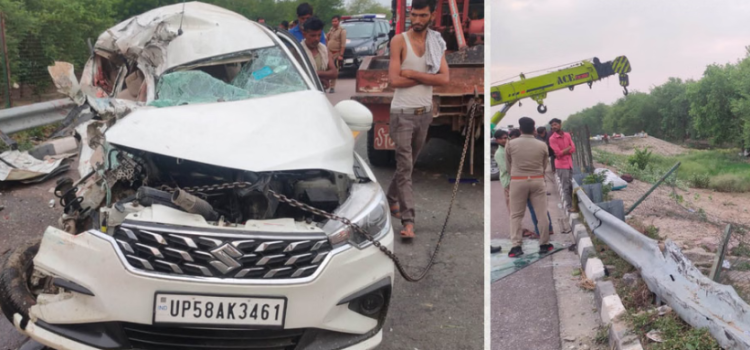 UP Road Accident: 5 Killed in Bus-Car Collision on Agra Lucknow Expressway