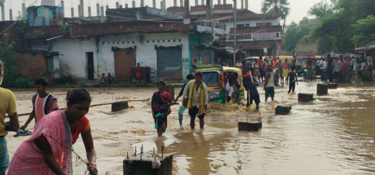 Danger Over Shakurabad Bridge: Morhar River Floods