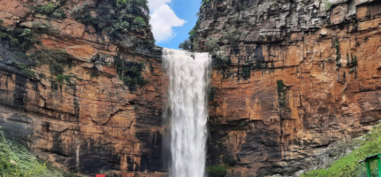 Tutla Bhawani Waterfall in Spate, Entry Banned After Heavy Rain