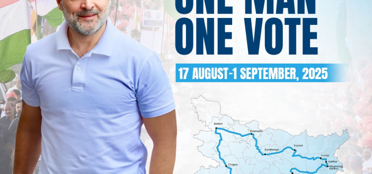 Vote Adhikar Yatra: Rahul Gandhi’s Road Journey in Pics
