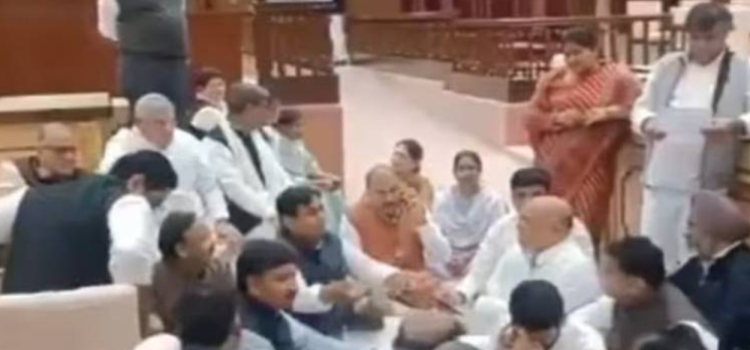 Uproar in Rajasthan Assembly Over Remarks on Indira Gandhi, Suspended MLAs Continue Protest