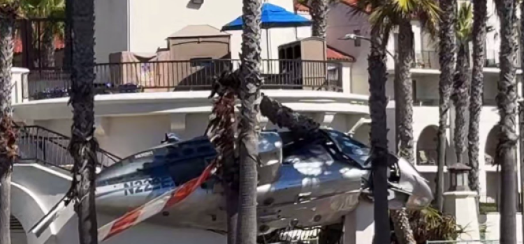 Viral Video: Terrifying Helicopter Crash in California After Takeoff, 5 Injured