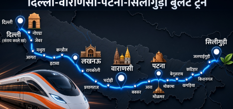 Delhi Siliguri Bullet Train: 1557 Km High-Speed Rail