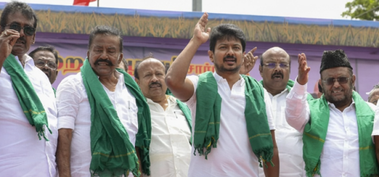 Udhayanidhi Stalin Speech Row Over Trisha Slogans