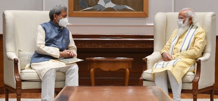 uttarakhand-cm-rawat-meets-pm-modi