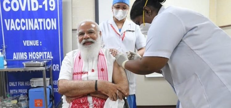 PM Modi Takes First Shot Of COVID19 Vaccine